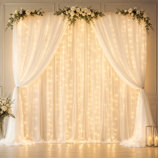 Dreamy Tulle Curtain Lights Set😲