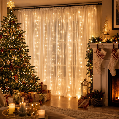 ❤️Dreamy Tulle Curtain Lights Set.