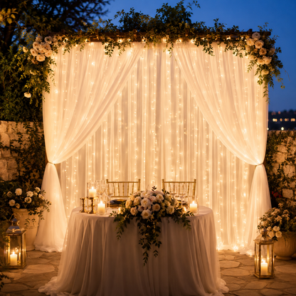 ❤️Dreamy Tulle Curtain Lights Set.