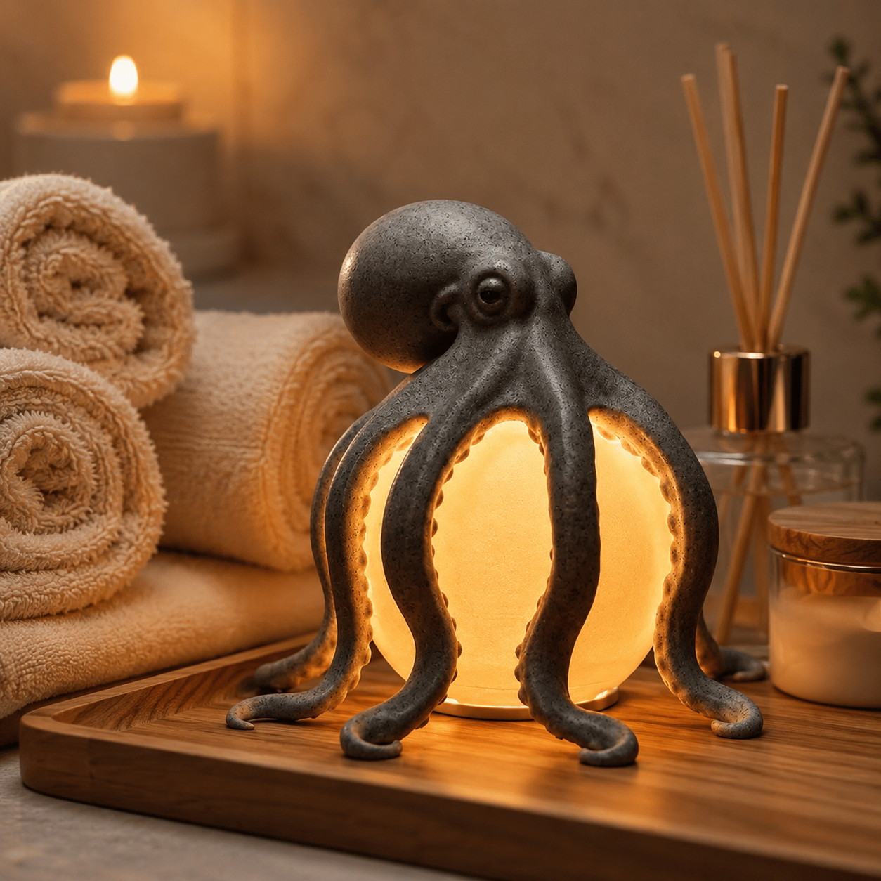 Octopus Ocean Decor Table Lamp