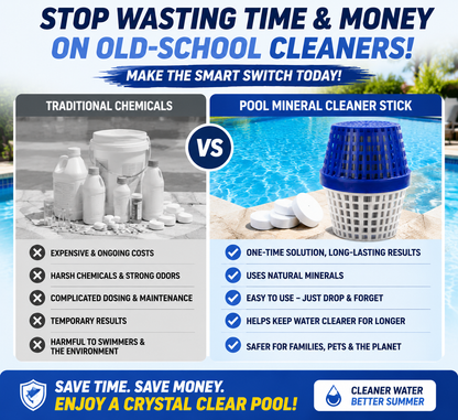 🏊‍♂️ Crystal Clear Pool Water Mineral Cleaner – Anti-Algae Pool Treatment Stick