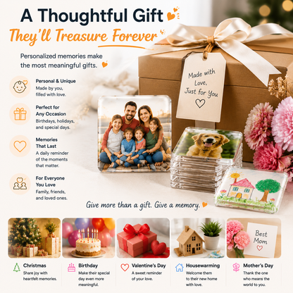 📸 DIY Photo Fridge Magnets Kit – Create Personalized Memory Keepsakes