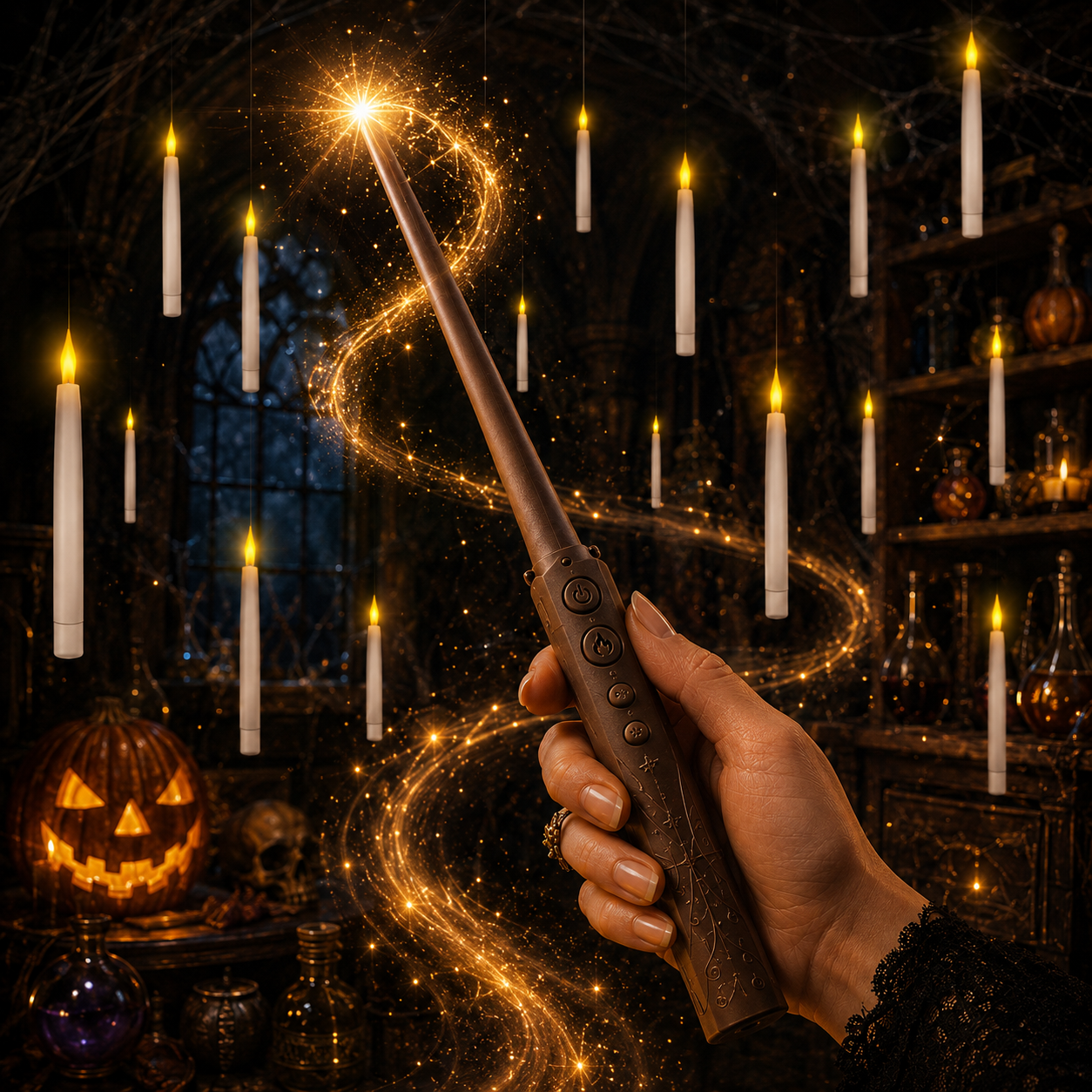 🪄50% OFF TODAY🕯️ Magic Wand Flameless Candles🎄Wave the Wand. Light the Magic.