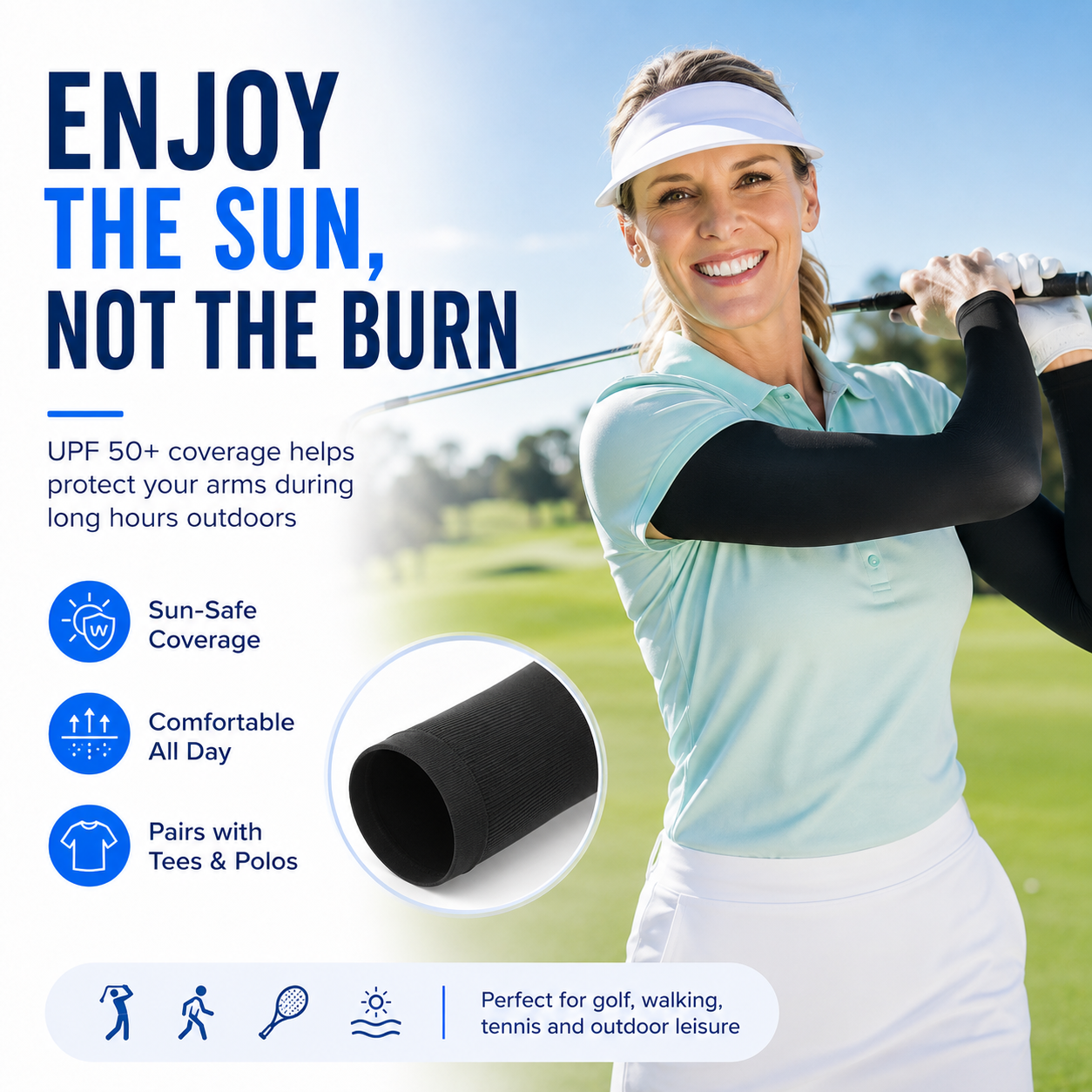☀️UPF 50+ Cooling UV Protection Arm Sleeves
