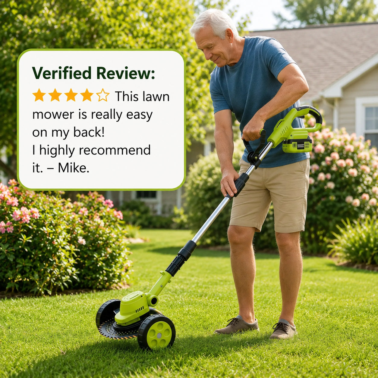 🔥2026 Hot Sale 21V Cordless 3-in-1 Grass Trimmer, Edger & Mini Mower