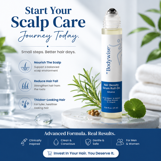 ✨ Advanced Hair Density Roll-On Serum – Scalp Care Treatment With Rosemary, Caffeine & Saw Palmetto For Thicker-Looking Hair