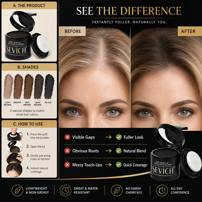 🔥 Hairline Powder ✨ Instantly Fuller Hair in Seconds! 💇‍♀️ Save Up to 50% Today!