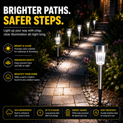 Solar Lights Outdoor Waterproof, LED Solar Garden Lights