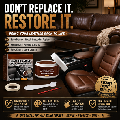 💞 Leather Repair Paste – Fills scratches & scuffs, restores texture
