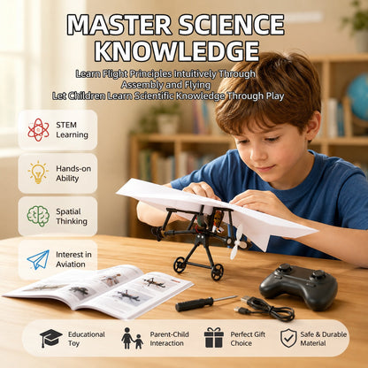 ✈️RC Powered Paper Airplane Kit – Build, Control & Fly Your Own Plane