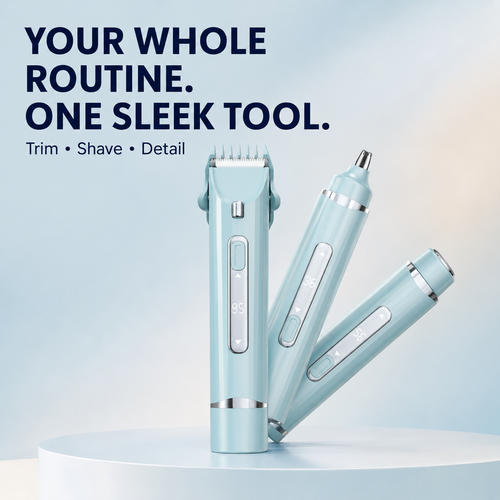 ✨ 3-in-1 Women’s Electric Grooming Trimmer – Trim, Shave & Detail with Ease