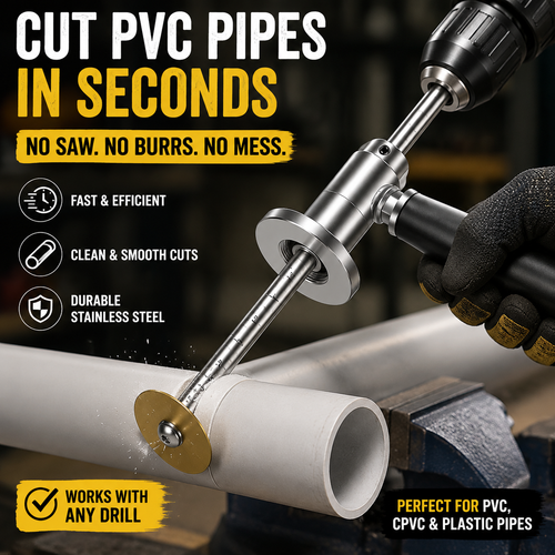 🔧 PVC Pipe Cutter Ratchet Tool – Heavy Duty Quick Cut Plumbing Tool for PVC, PPR & PE Pipes