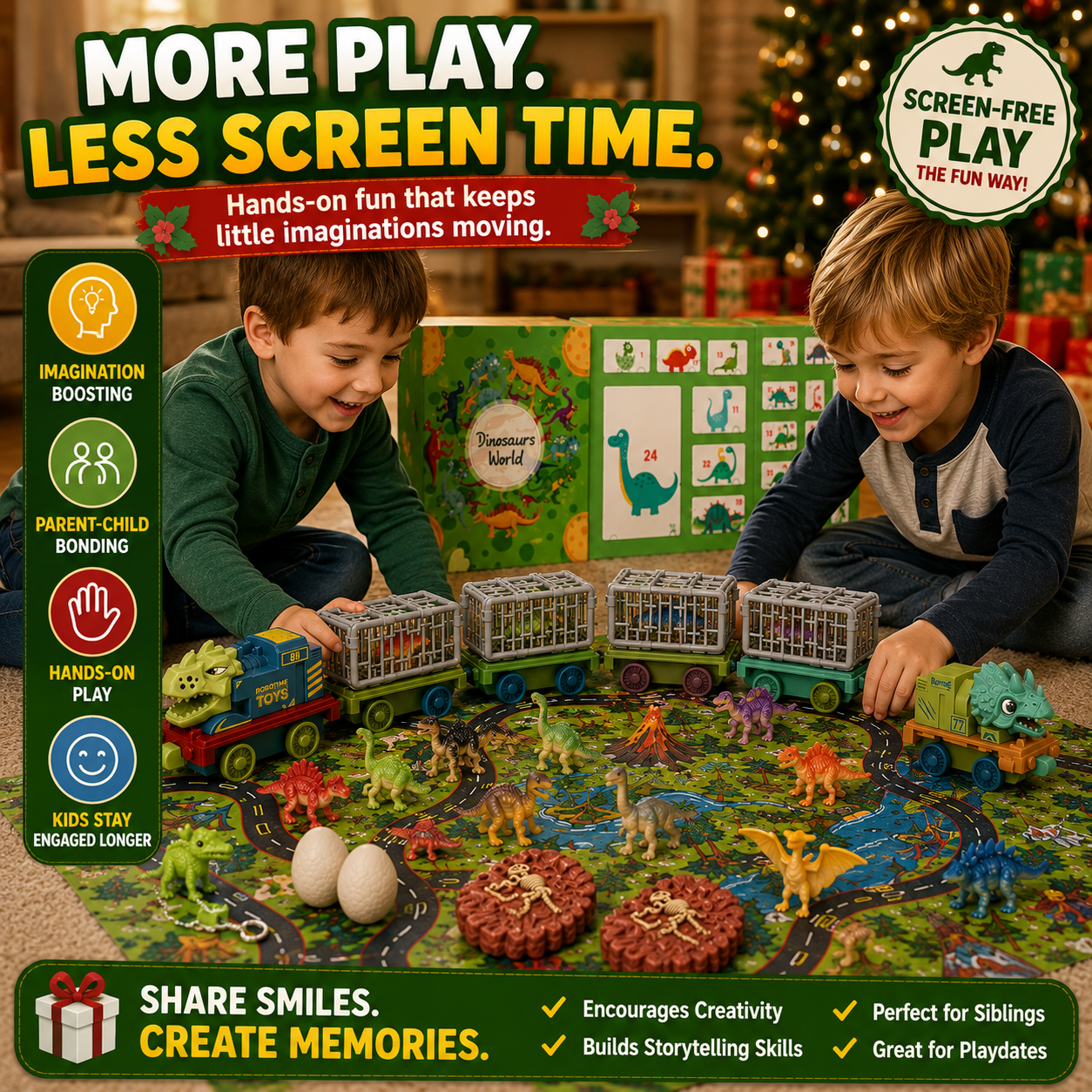 🦖24 Days of Dinosaur Surprises. One Christmas Adventure They’ll Remember
