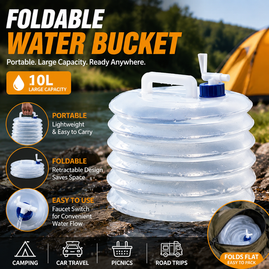 ⏰ Last Day Sale | 🏕️Foldable Camping Water Container  – 5L/10L/15L Portable Water Bucket