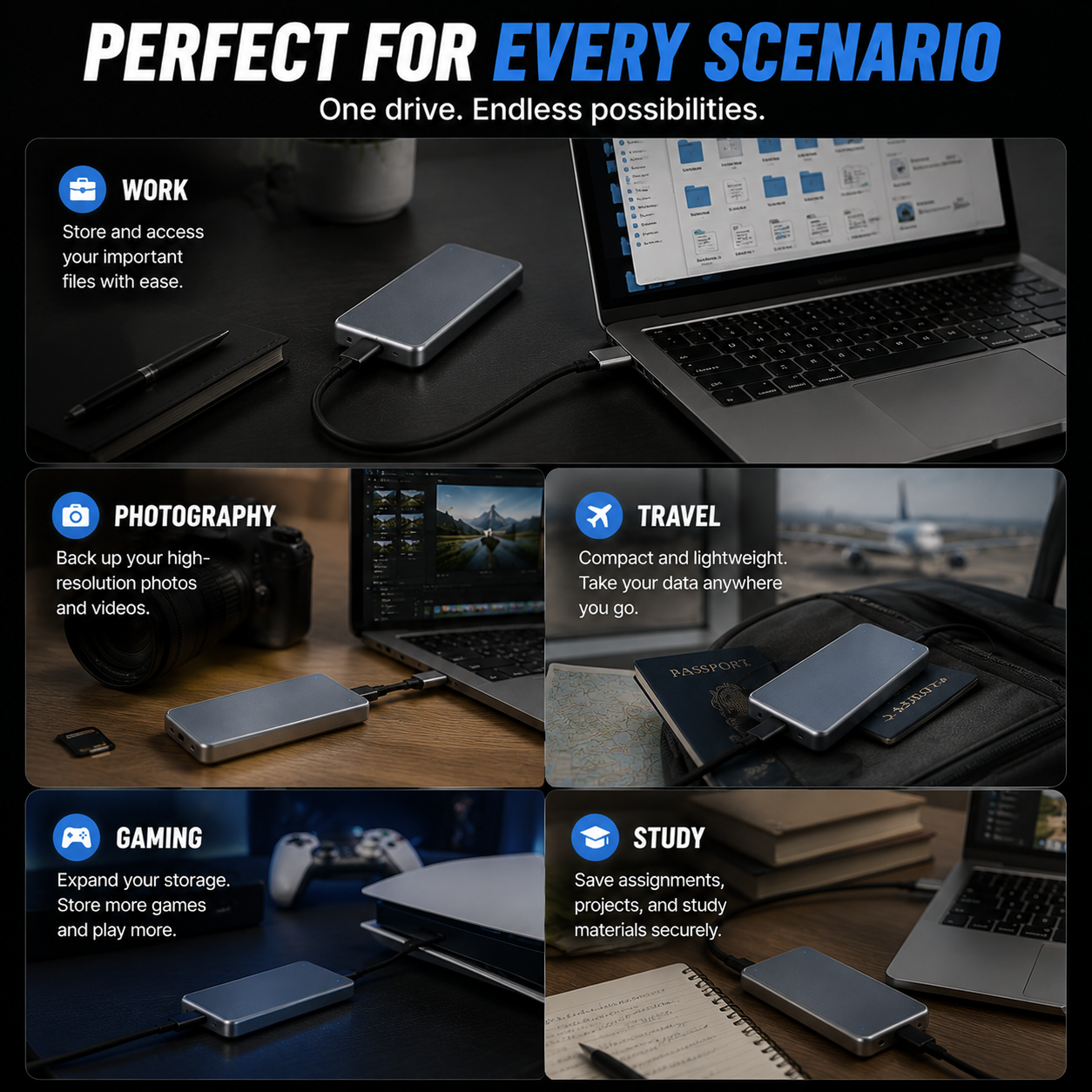 🔥 LAST DAY 49% OFF-Portable External SSD – Protect Your Photos, Videos & Important Files