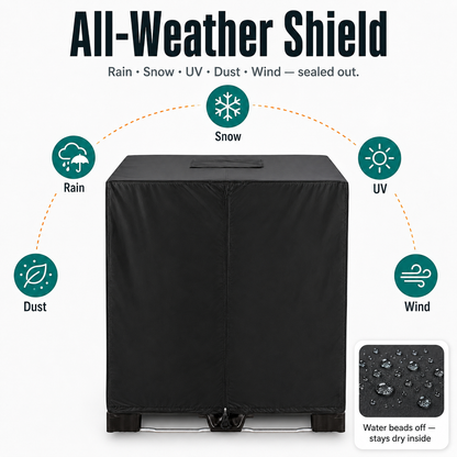 💧 Waterproof IBC Tote Cover – Heavy-Duty, UV-Blocking, Secure Fit