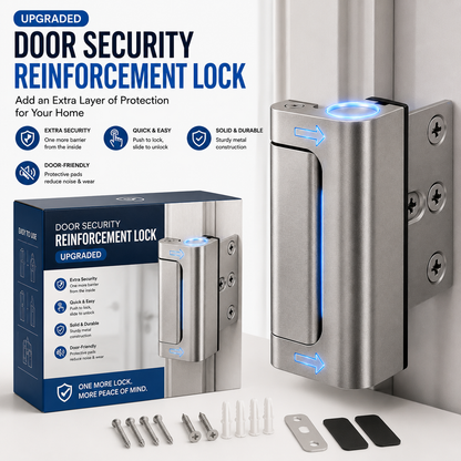 🔒 Extra-Layer Door Security Lock – Quick Inside Protection
