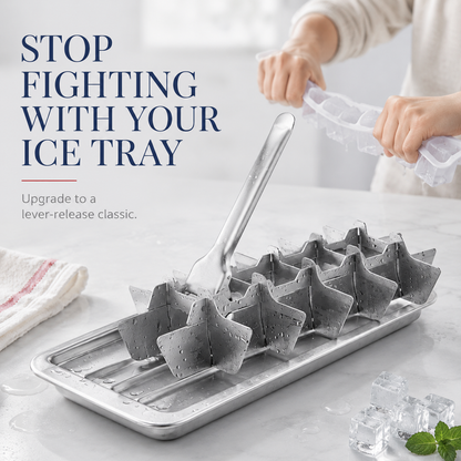 🧊Lever-Release Ice Cube Tray