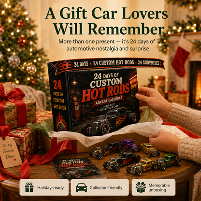 24 Days of American Car Legends Advent Calendar – 24 Die-Cast Collectibles