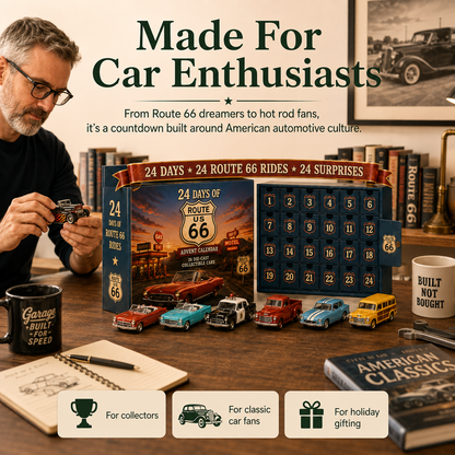 24 Days of American Car Legends Advent Calendar – 24 Die-Cast Collectibles