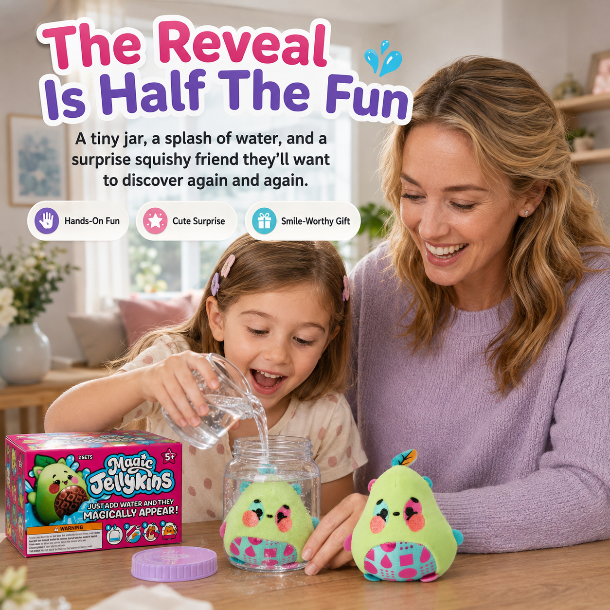 🔥Last Day: 60% OFF🔥Surprise Reveal Squishy Characters | The Water Reveal Toy That Brings Magic To Life