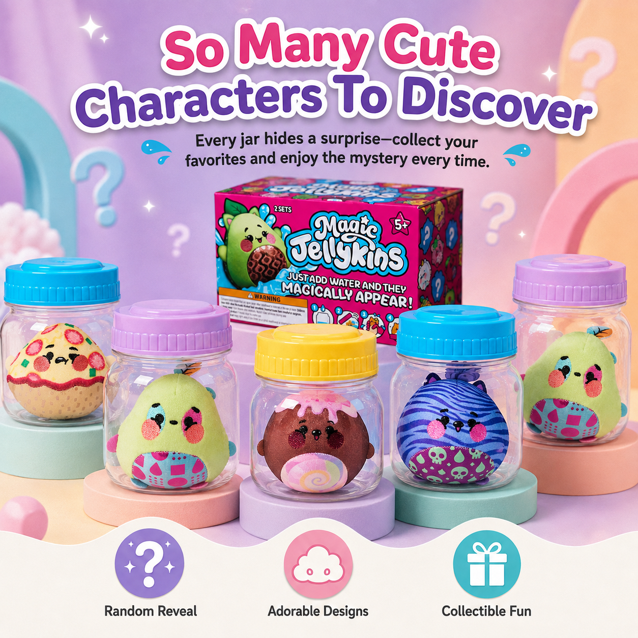 🔥Last Day: 60% OFF🔥Surprise Reveal Squishy Characters | The Water Reveal Toy That Brings Magic To Life