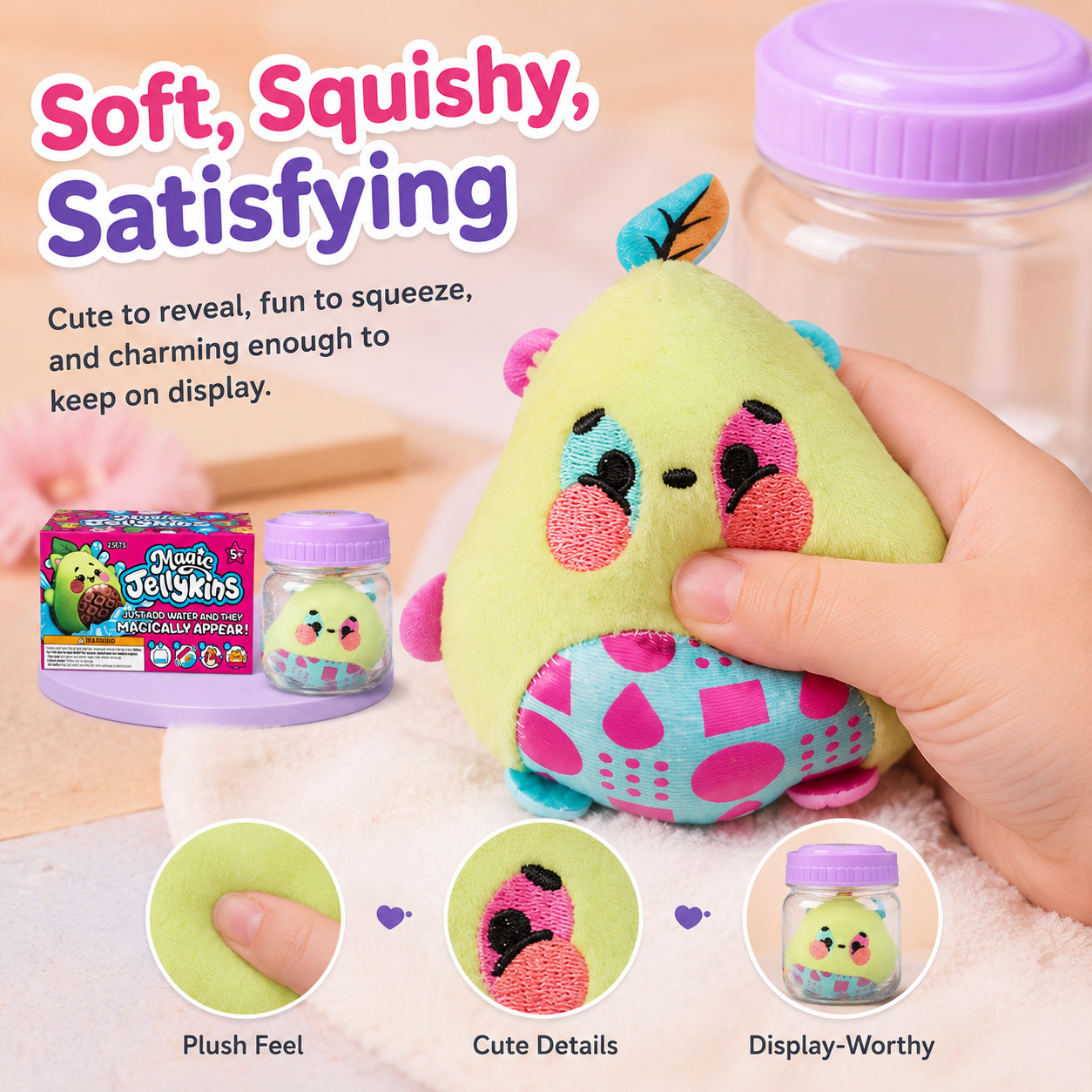 🔥Last Day: 60% OFF🔥Surprise Reveal Squishy Characters | The Water Reveal Toy That Brings Magic To Life