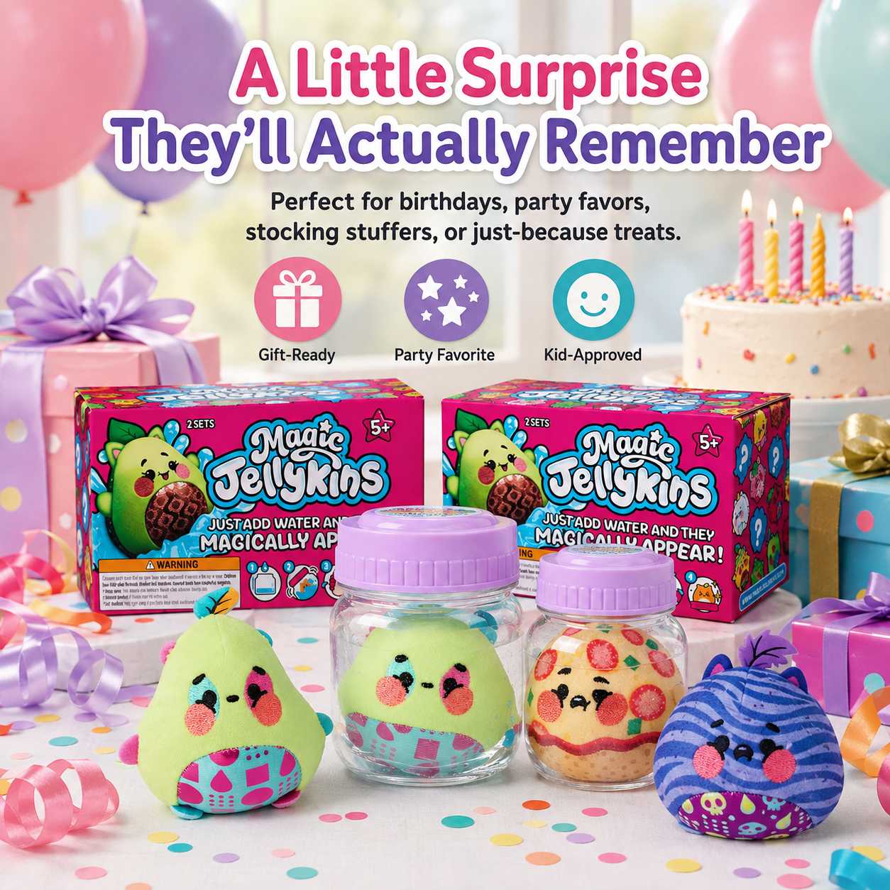 🔥Last Day: 60% OFF🔥Surprise Reveal Squishy Characters | The Water Reveal Toy That Brings Magic To Life