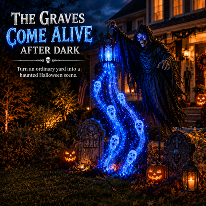 🔥Animated Halloween Soul Harvester Garden Light Collection💀Halloween Arrival Guarantee: Refund if not delivered on time.