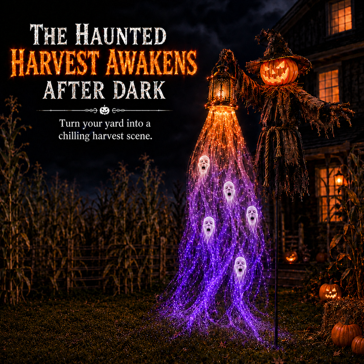 🔥Animated Halloween Soul Harvester Garden Light Collection💀Halloween Arrival Guarantee: Refund if not delivered on time.