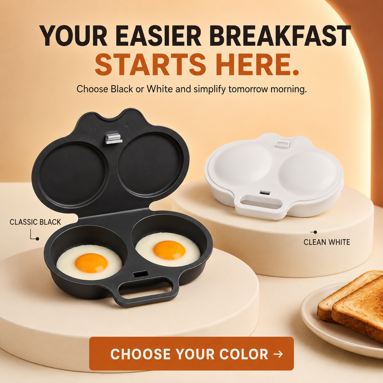 2-Egg Microwave Poacher – Quick & Easy Breakfast Cooker