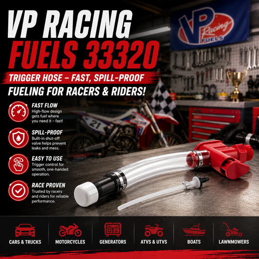 ⛽VP Racing Fuels 33320 Trigger Hose – Fast, Spill-Proof Fueling for Racers & Riders!