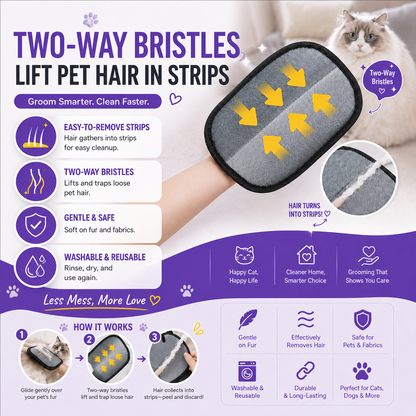 Pet Grooming Gloves - Buy 2 Get 1 Free
