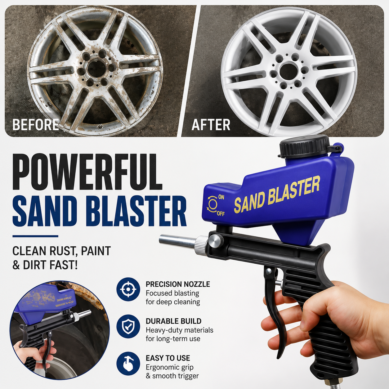 Rust Blasting Device Adjustable Blasting Machine