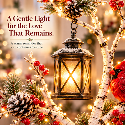 ❤️ Cardinal Winter Lantern Tree | Lighted Decor