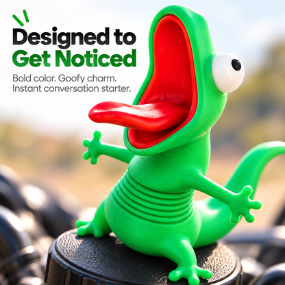 Lizard Motorcycle Cockpit Ornament – Playful Riding Accent