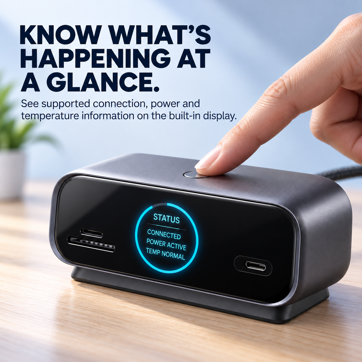 ⚡ Smart Display USB-C Docking Station – One Cable, A Complete Desktop Setup