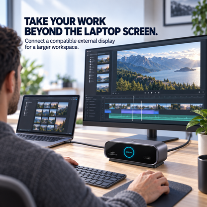⚡ Smart Display USB-C Docking Station – One Cable, A Complete Desktop Setup