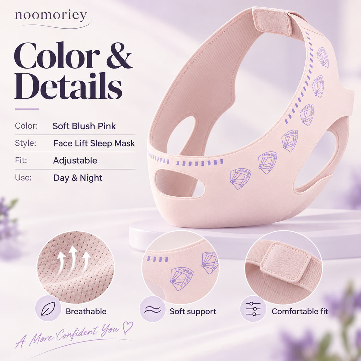 Unisex V-Shape Facial Contouring Strap & Lifting Patch
