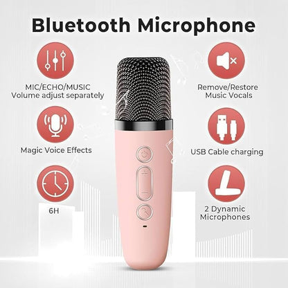 🎤Karaoke Speaker Set with 2 Wireless Microphones
