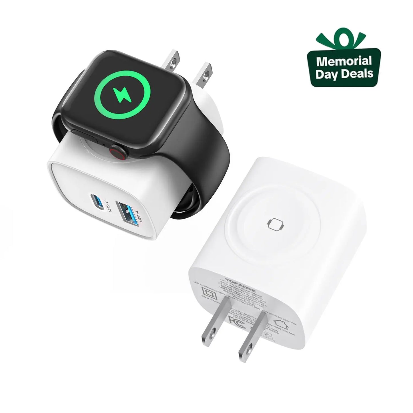 🔋 3-in-1 Magnetic Apple Watch Charger | Fast USB-C Wall Charger.