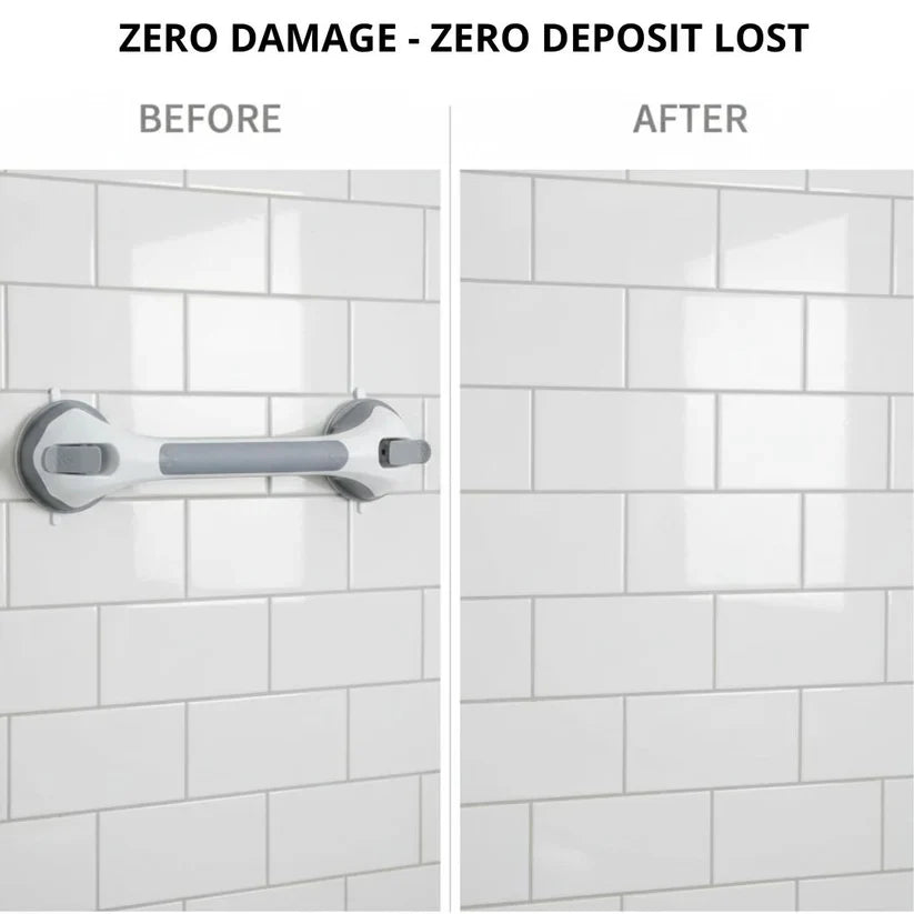 🛡️ SafeHold No-Drill Suction Grab Bar