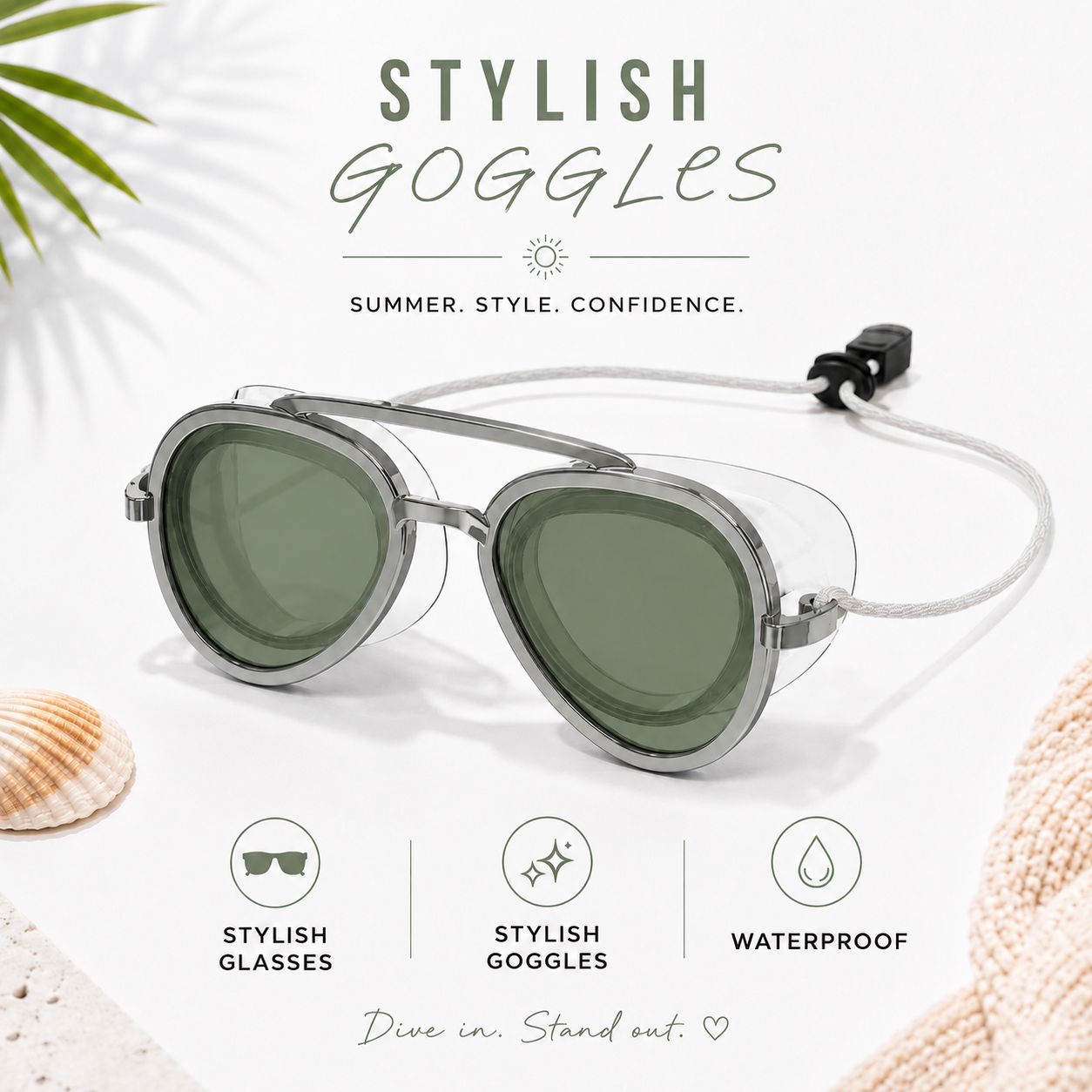 Water-Gloss Shade Wavy Lenses