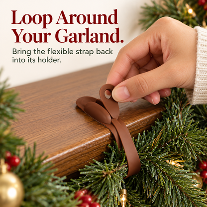 🌳6-Pack Christmas Wreath Hangers – No-Drill Peel & Stick Holiday Hooks