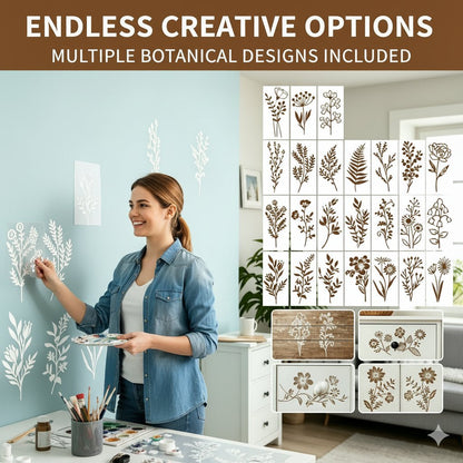 🔥24 PCS - Turn Plain Surfaces Into Blooming Works of Art 🌸