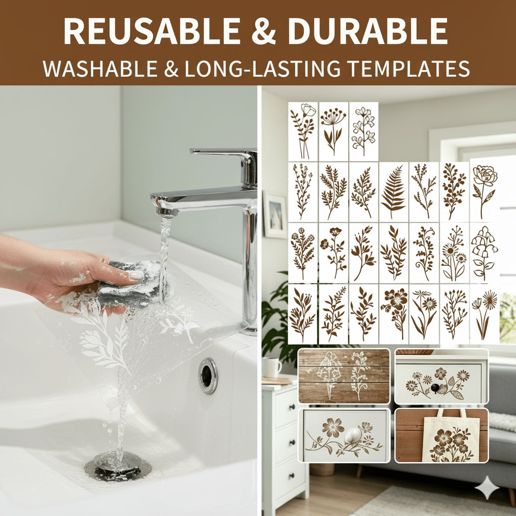 🔥24 PCS - Turn Plain Surfaces Into Blooming Works of Art 🌸
