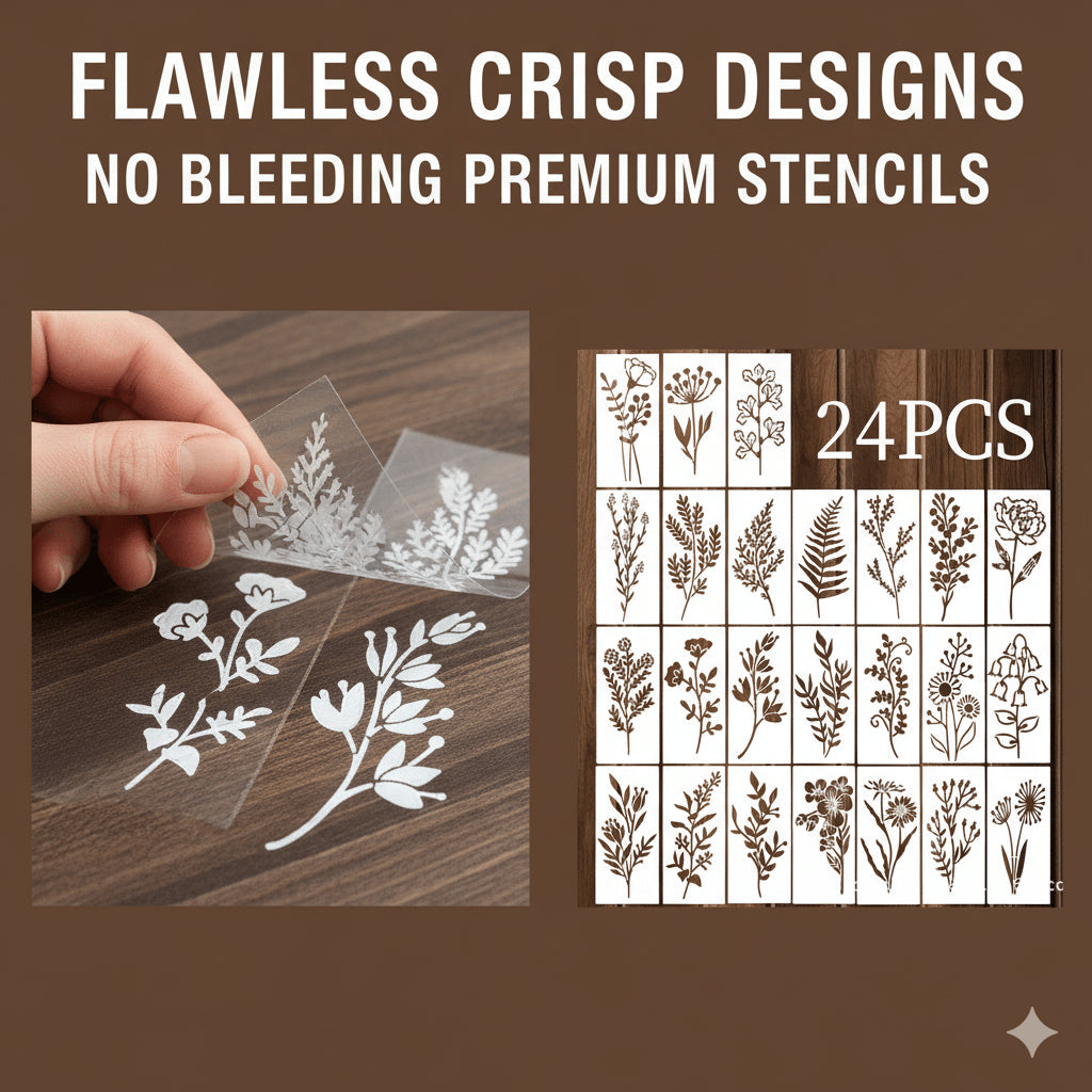 🔥24 PCS - Turn Plain Surfaces Into Blooming Works of Art 🌸