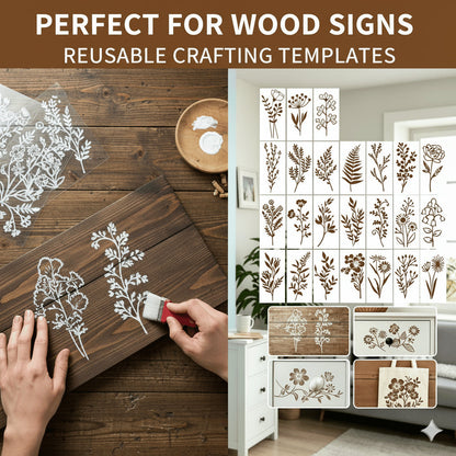 🔥24 PCS - Turn Plain Surfaces Into Blooming Works of Art 🌸