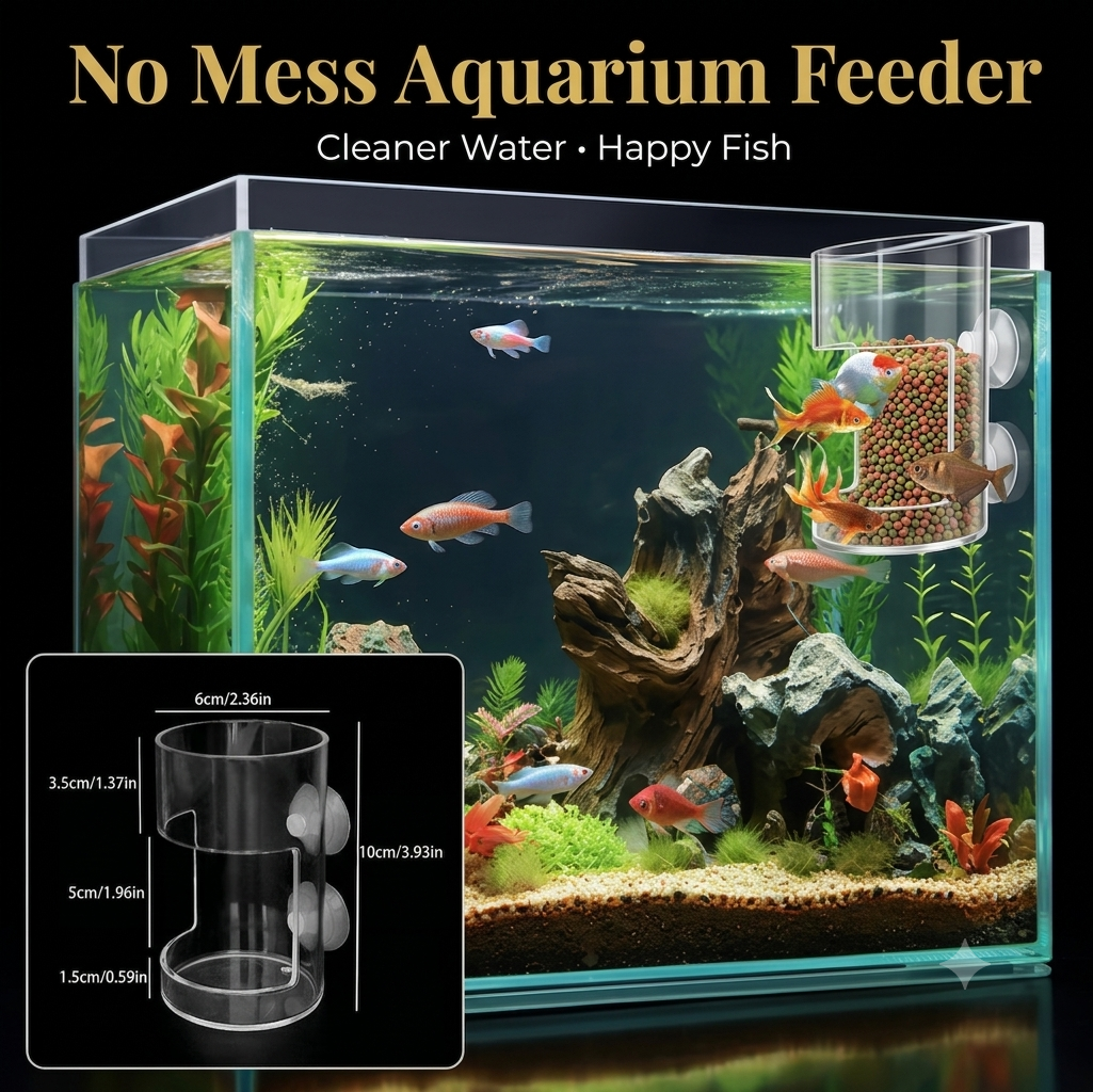🐟✨Aquarium Feeding Ring and Tray