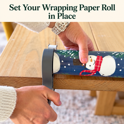 🎀✂️ Easy Clip-On Tabletop Wrap Organizer ✨ 2-Pack Gift Wrapping Paper Holders